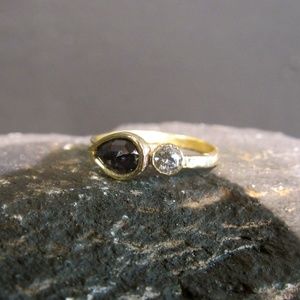 Gold Sapphires ring.